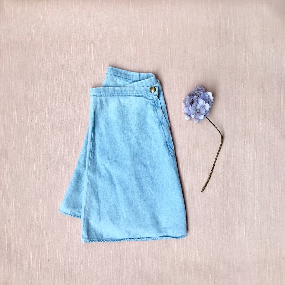 American Apparel Denim lulu Mini Skirt A line